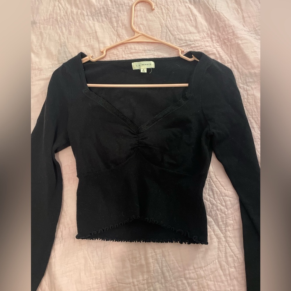 Pacsun long sleeve crop top